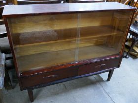 A teak bookcase