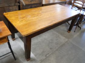 A birch dining table
