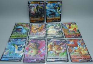 Ten V Pokemon cards