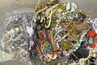 Ninety necklaces and forty-six bangles and bracelets