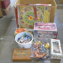 A Rolling Dog vintage toy, boxed, others include a boxed puzzle and a Scalecraft Centurion Tank