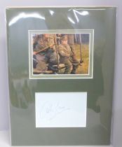 Dads Army; Arthur Lowe signed display