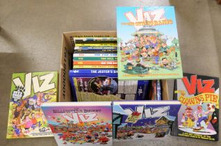 A box of Viz annuals and Christmas Specials, 18 in total **PLEASE NOTE THIS LOT IS NOT ELIGIBLE