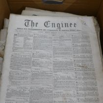 A collection of thirty-five 19th Century Engineer newspapers