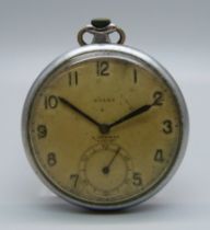 A Rolex pocket watch, the dial also marked H. Newman Jeweller