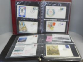 A collection of first day covers in two albums, one Navy related and the other containing assorted