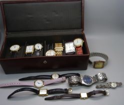 Lady's and gentleman's wristwatches, Rotary, Raymond Weil, Limit, etc.