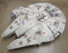 A large Star Wars model Millennium Falcon **PLEASE NOTE THIS LOT IS NOT ELIGIBLE FOR POSTING AND