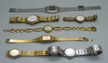 Lady's wristwatches including Seiko, Casio, Rotary, etc.