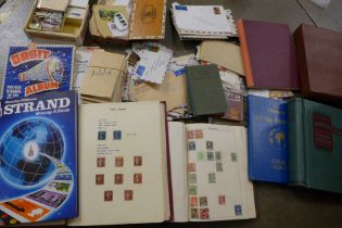 World stamps; typical three generation family stamp collection housed in several albums including