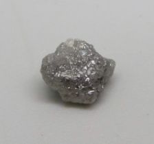 A rough/uncut diamond, 2.08ct