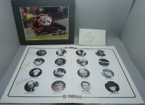 Sporting autographs including George Best, snooker, Ray Reardon, Doug Mountjoy, Graham Miles, also