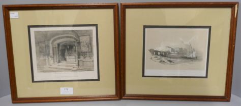 A collection of framed prints, all relating to ancient Egypt