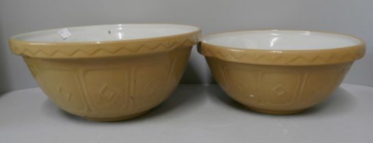 Four ceramic mixing bowls
