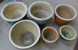 A collection of planters