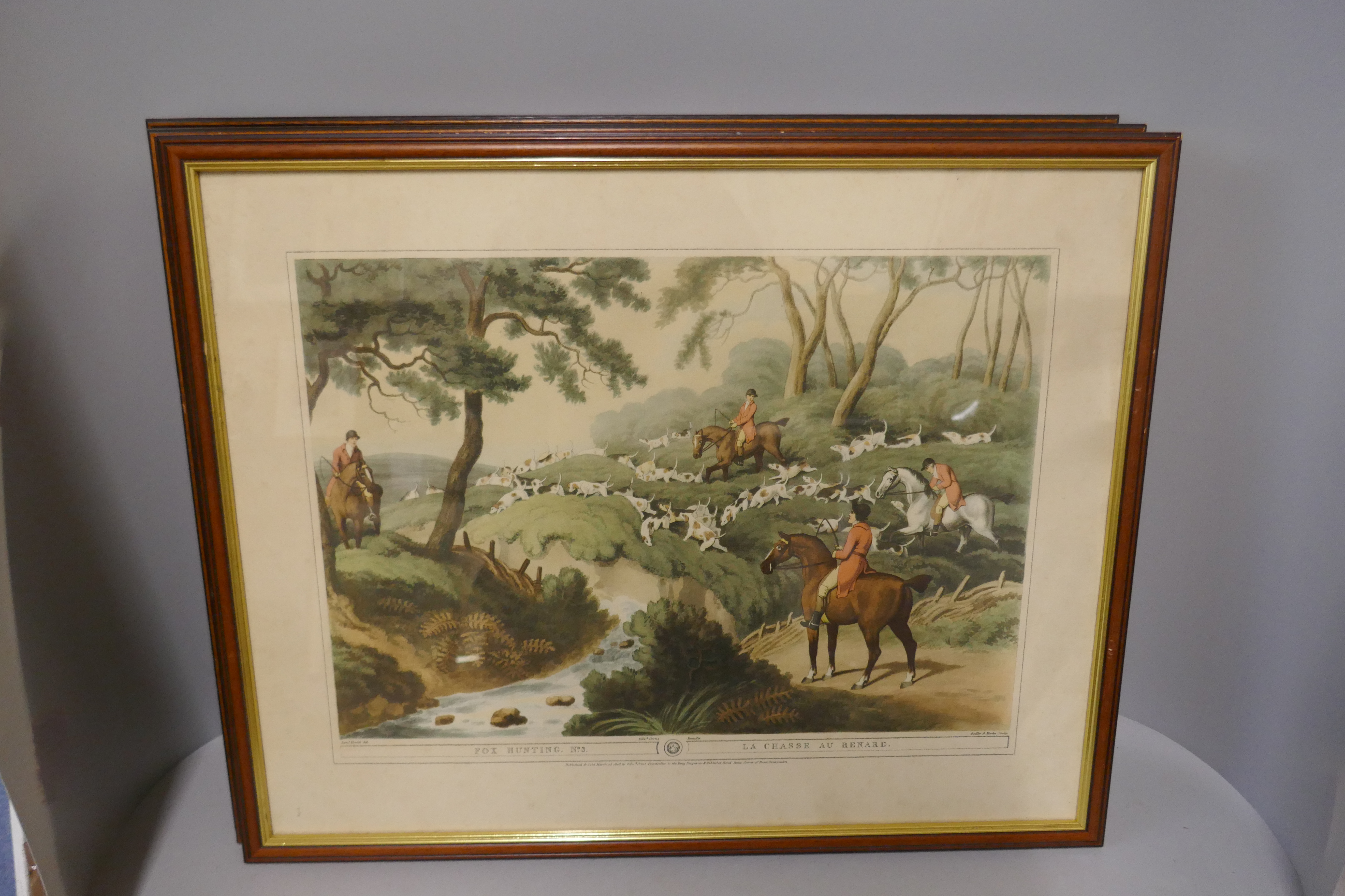 A collection of framed prints, hunting scenes - Image 4 of 9