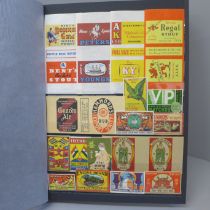 Matchbox labels; an album of worldwide matchbox labels (350 no.)