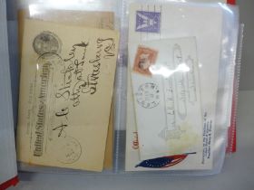 A collection of approximately sixty US first day covers in an album