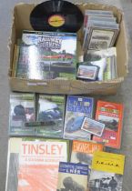 Assorted railway items; books, photographs, records, DVDs, VHS cassettes, etc.
