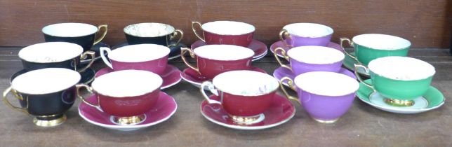 Windsor and Clarence bone china cups and saucers