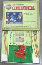 The New Subbuteo 'Continental' game, 1960s, pieces missing