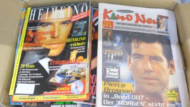 A large collection of German language James Bond related magazines