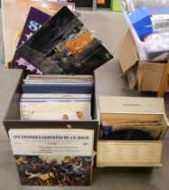 Twelve rock and pop LP records, mainly Elton John and classical LP records **PLEASE NOTE THIS LOT IS