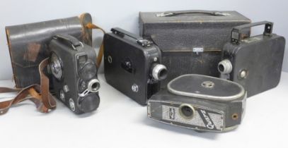 Four cine cameras including Kodak 20