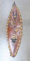 A Tanzania shield and three spears