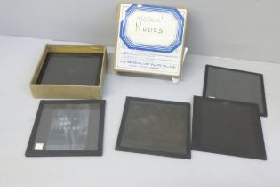 A collection of 1940s model nudes glass negatives (7)