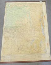 A 1940s cloth map of the Congo Forest