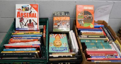80 Football books and annuals, 1950s to 1990s (3 boxes) **PLEASE NOTE THIS LOT IS NOT ELIGIBLE FOR