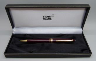 A Mont Blanc Meisterstuck ballpoint pen, XV1337680, boxed