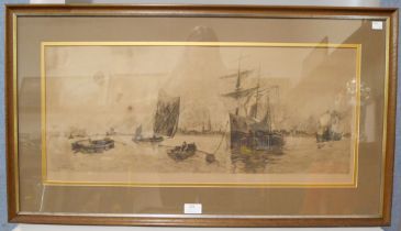 A pair of Alec Grieve etchings, framed