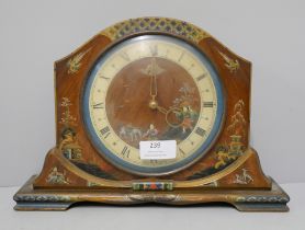 A chinoiserie table clock