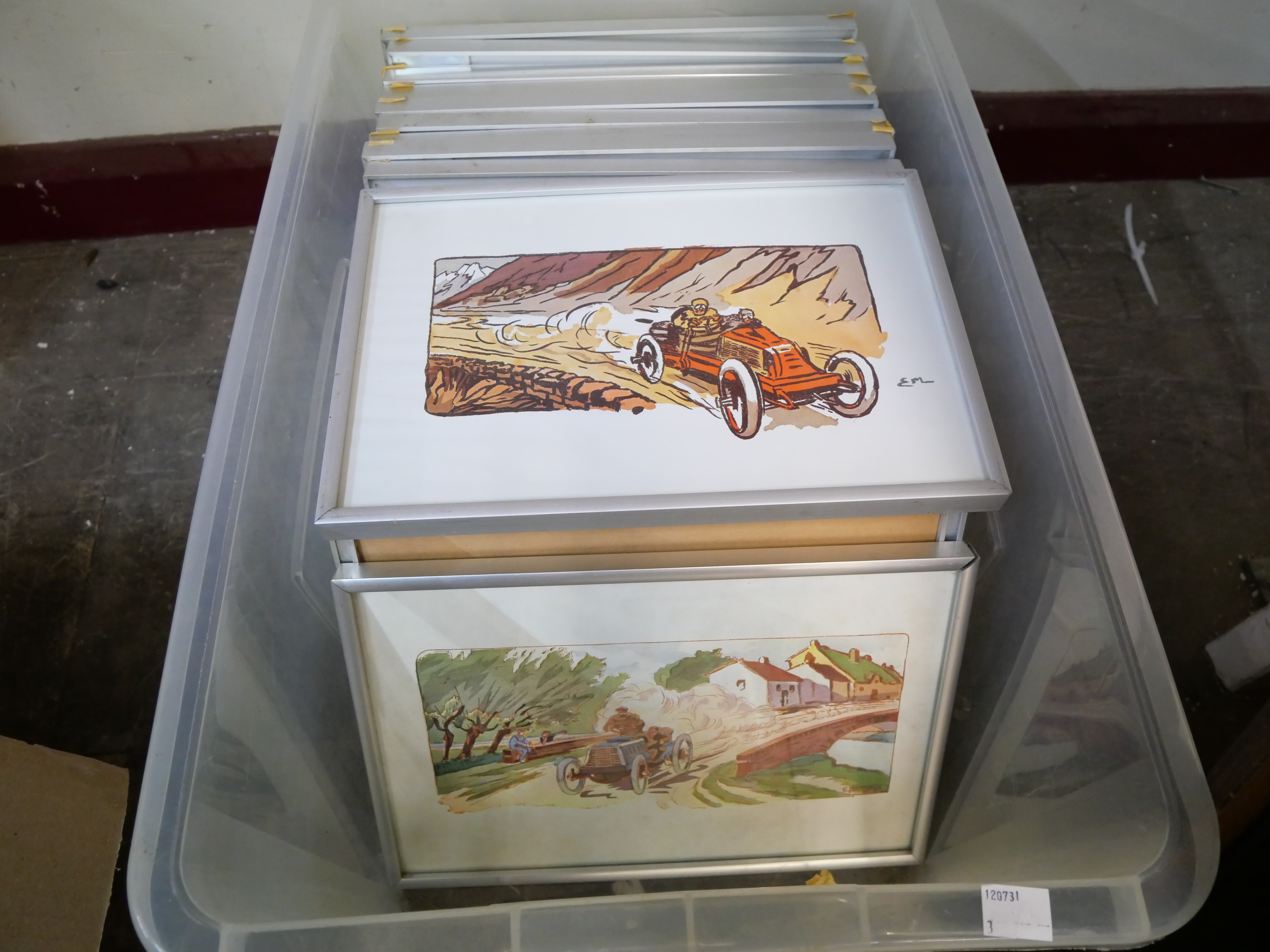 A set of 26 framed car racing themed prints - Image 3 of 5