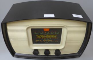 A Bakelite radio