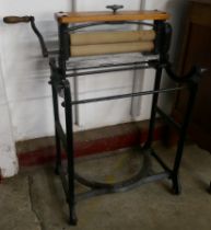 An early 20th Century Taywil cast iron mangle