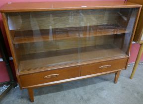 A teak bookcase