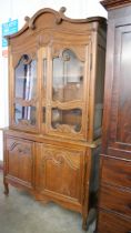 A 19th Century style French Breton pine and beech kitchen dresser