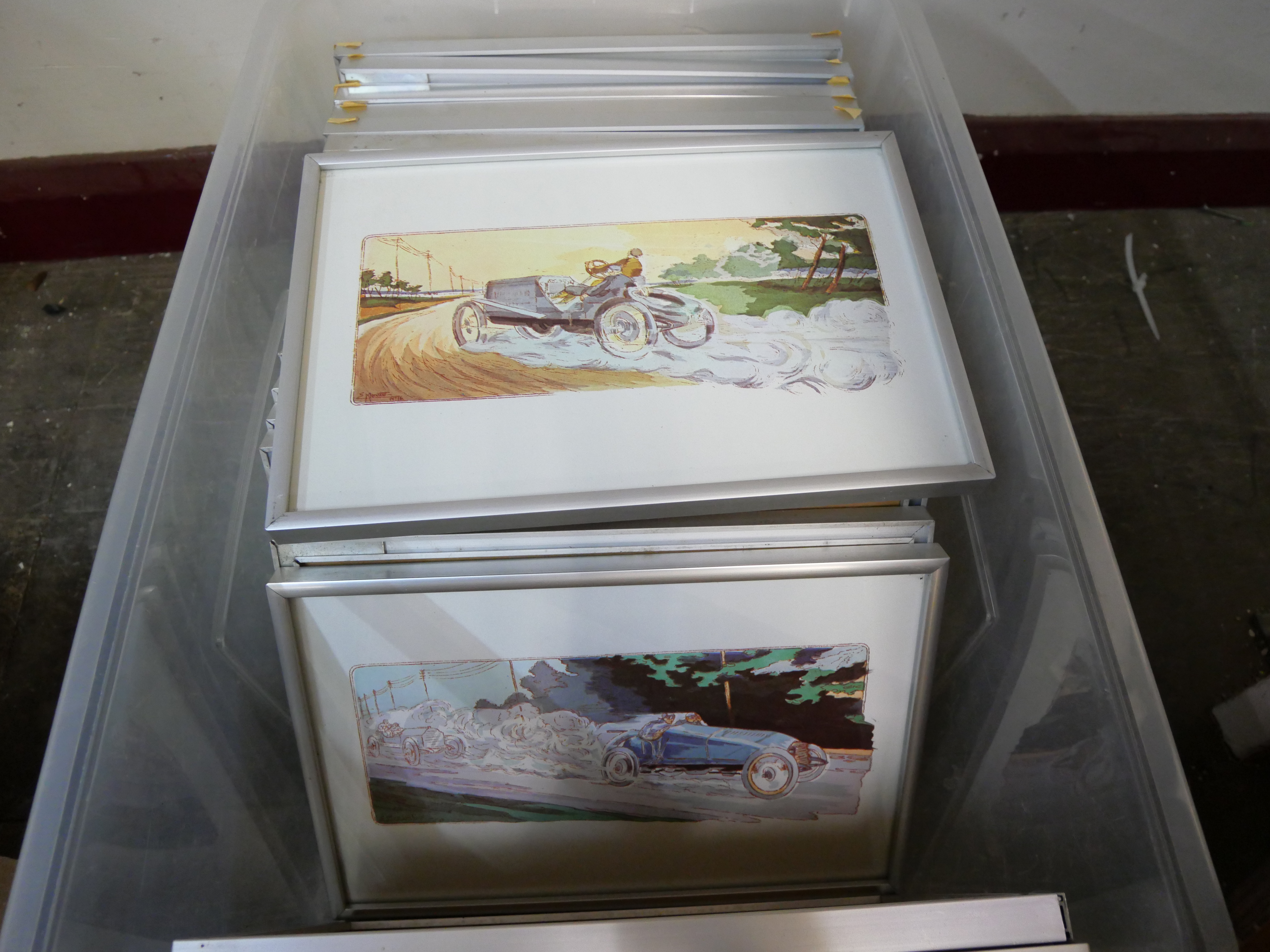 A set of 26 framed car racing themed prints - Image 4 of 5