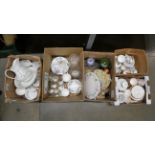 A collection of decorative china, teaware, Beatrix Potter, a Worcester cake stand, etc., (5) **