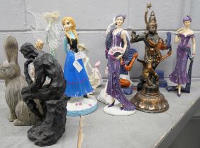 A collection of figurines, rabbit, etc. **PLEASE NOTE THIS LOT IS NOT ELIGIBLE FOR POSTING AND