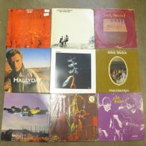 Sixteen LP records including Captain Beefheart, Dr John and Queen