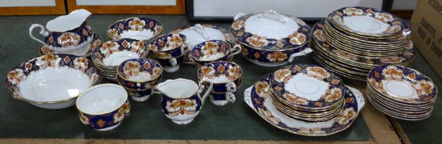 A Royal Albert four setting dinner service, Heirloom pattern, purchased 1960s, dinner, tea and