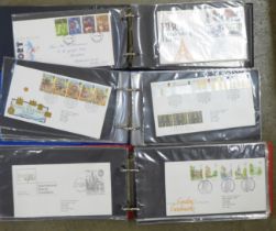 Three albums of first day covers