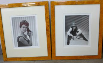 Cinema, 8 x 10" photographs taken from the original negatives, Brigitte Bardot, Joan Collins as