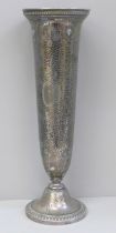 An American silver plated Art Nouveau vase, Reed & Barton, 35.5cm