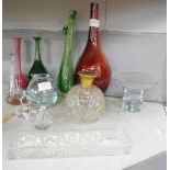 A collection of glassware including coloured **PLEASE NOTE THIS LOT IS NOT ELIGIBLE FOR POSTING