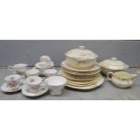 Alfred Meakin Royal Marigold dinnerware and Virginia Stock pattern teaware **PLEASE NOTE THIS LOT IS